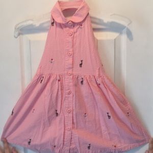 Gymboree pink giraffe tank dress size 3 toddler